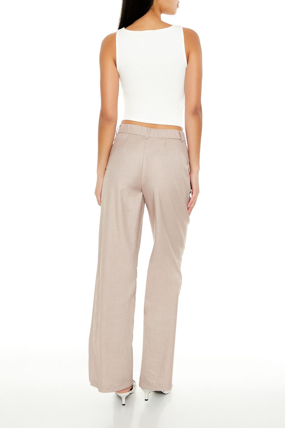 Trouser Mid-Rise Pants-Feelings Star