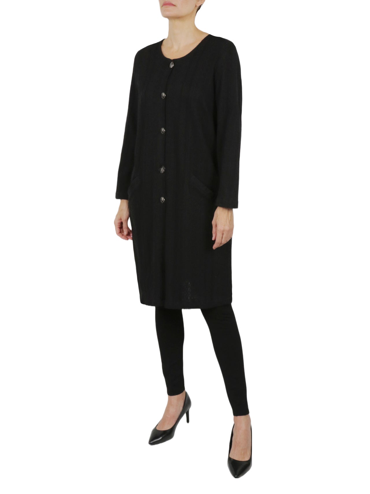 Button Front Long Tunic-Feelings Star