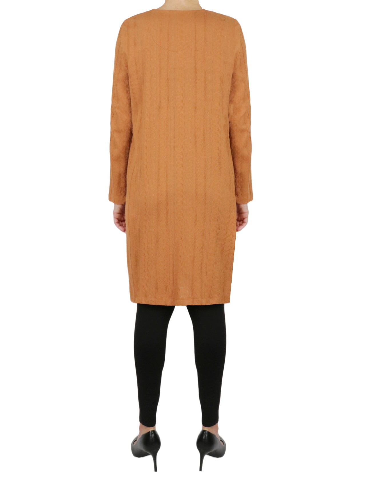 Button Front Long Tunic-Feelings Star