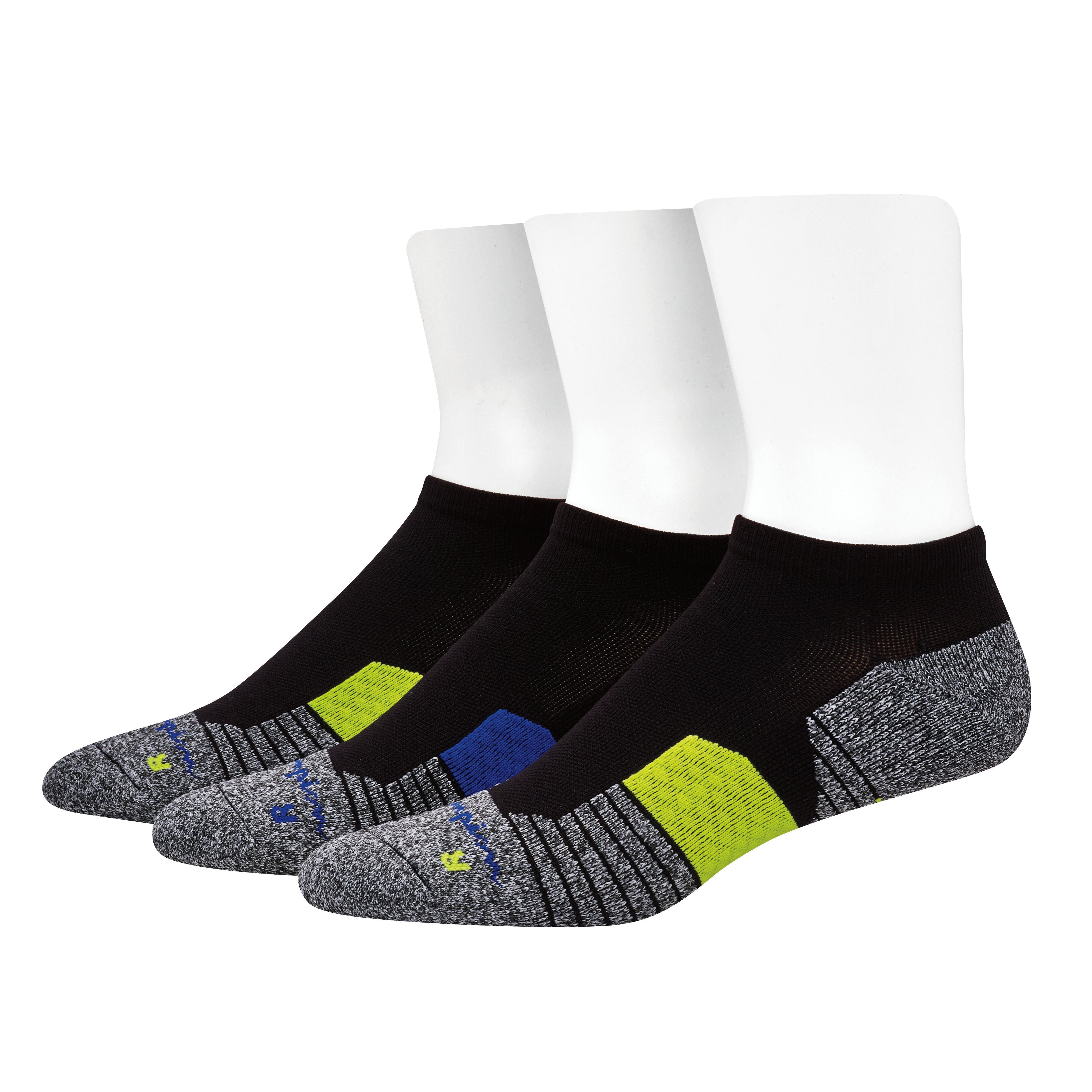 Champion Men's 3 Pack No Show Socks-Feelings Star