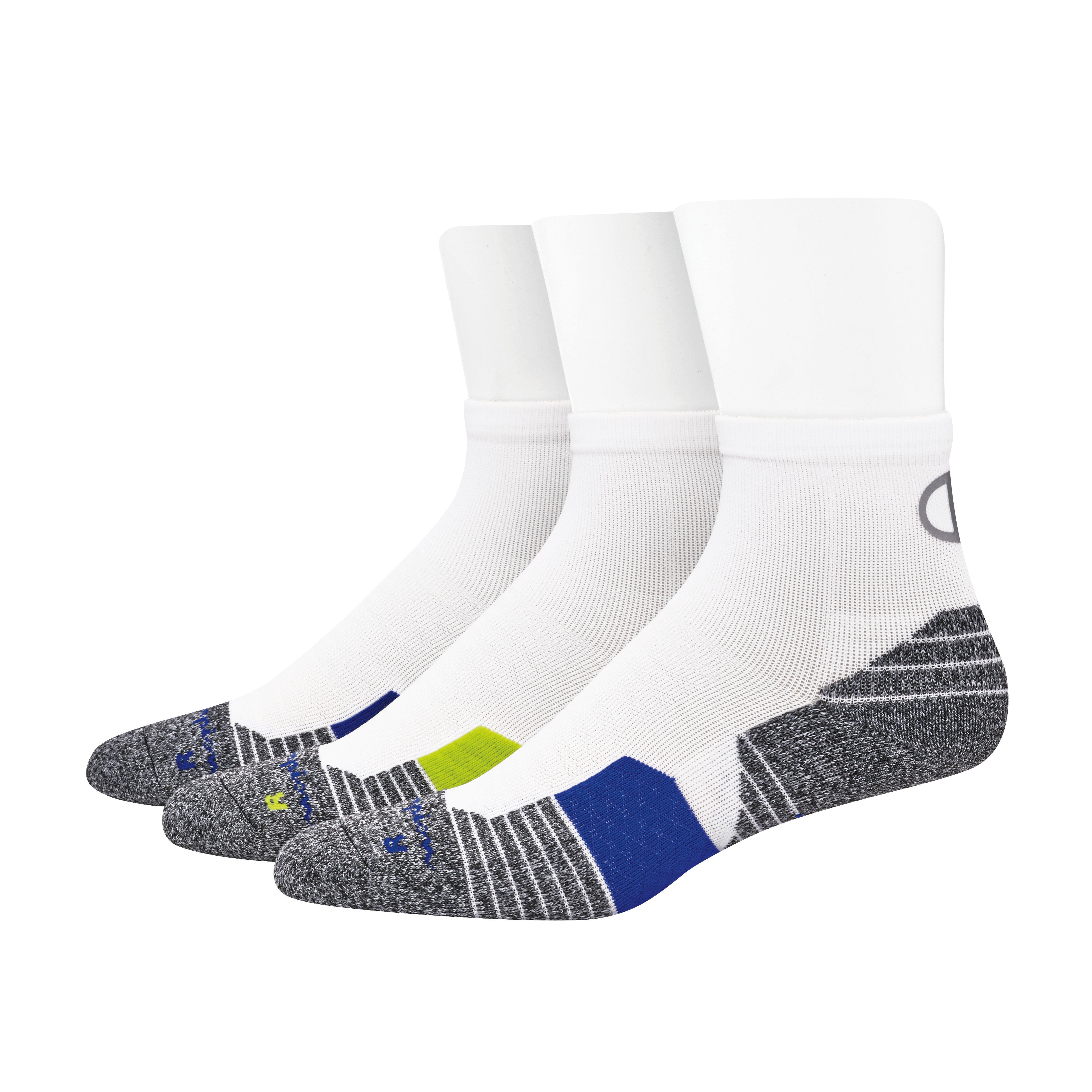 Champion Men's 3 Pack Ankle Socks-Feelings Star