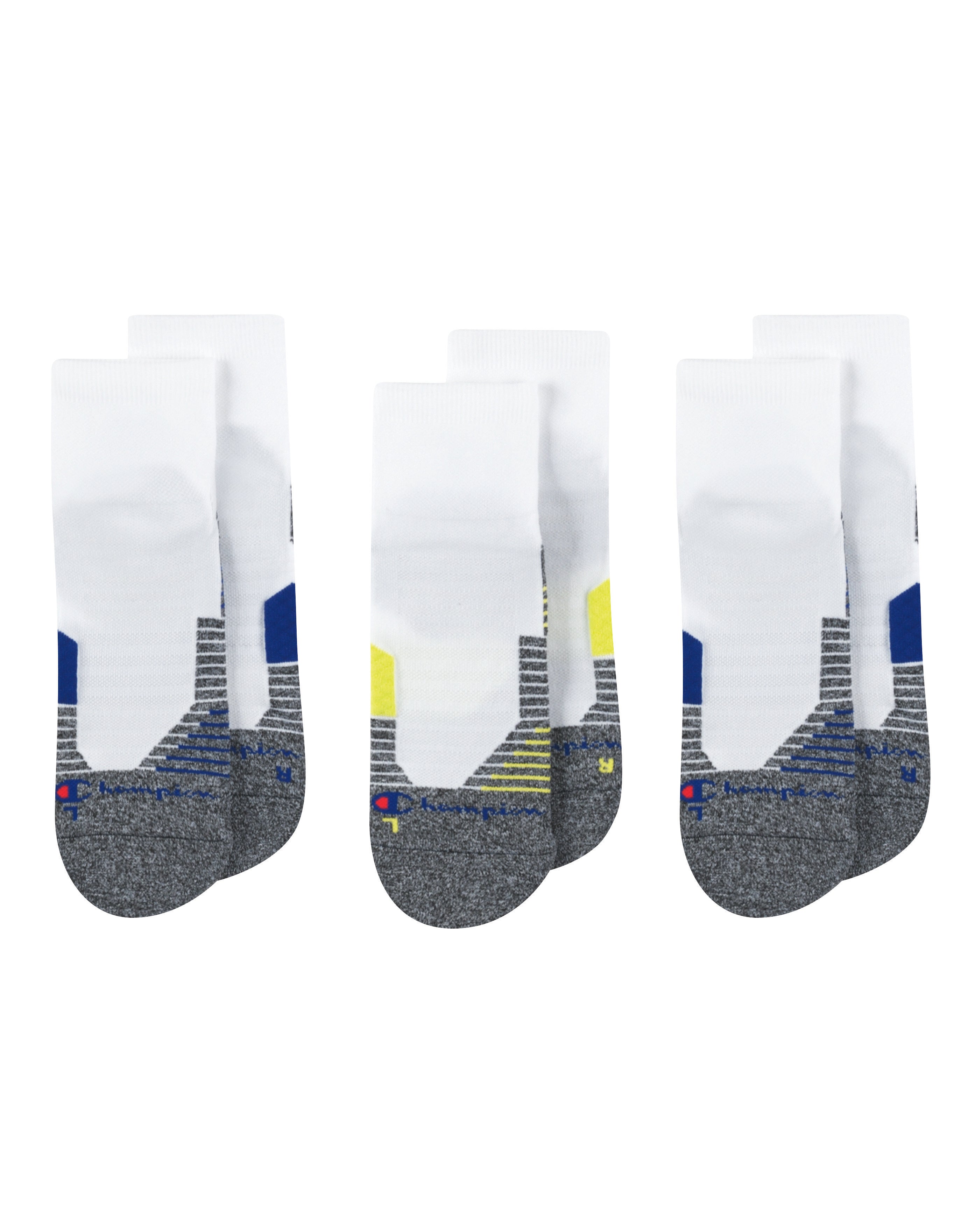 Champion Men's 3 Pack Ankle Socks-Feelings Star