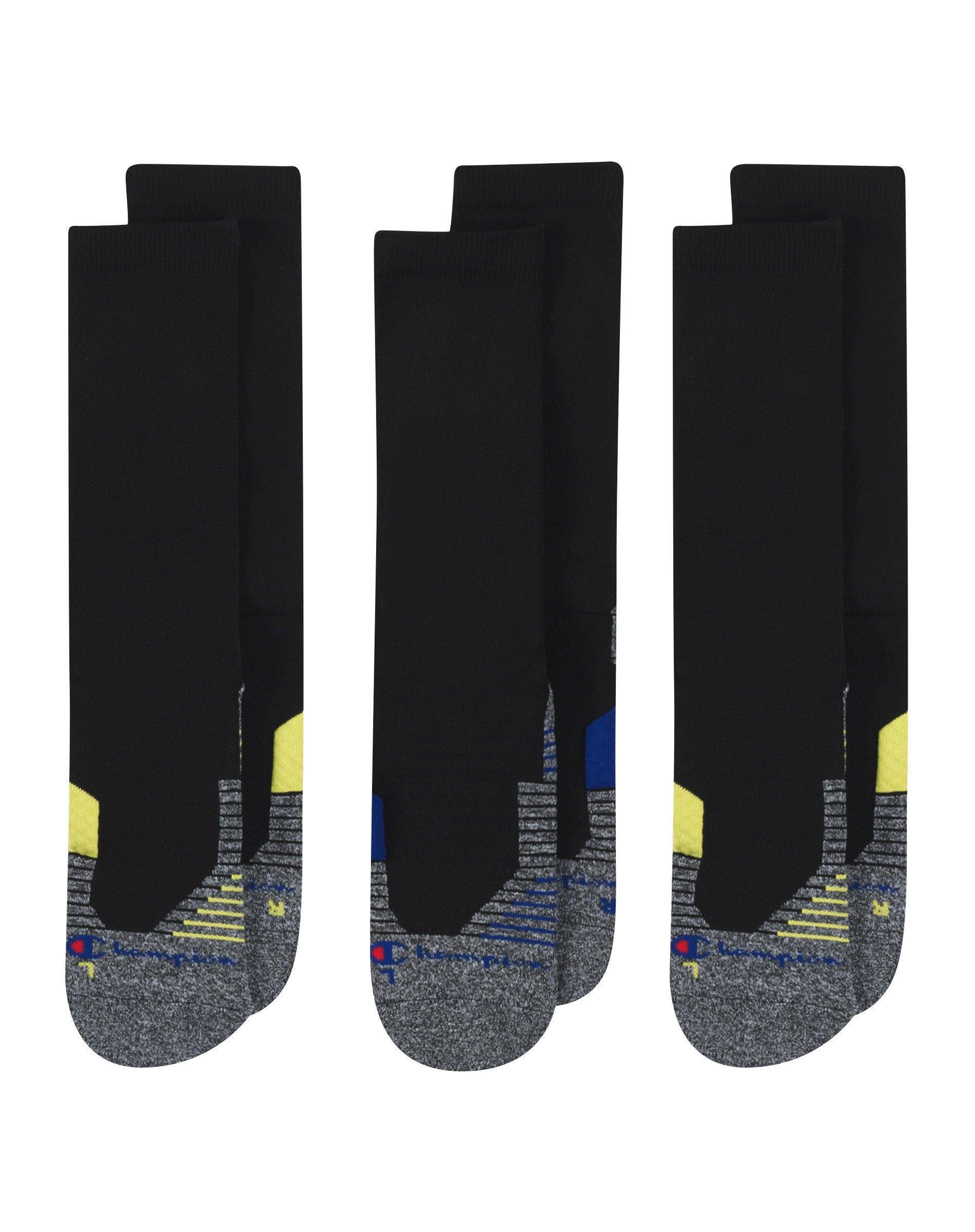 Champion Men's Crew 3 Pack Socks-Feelings Star