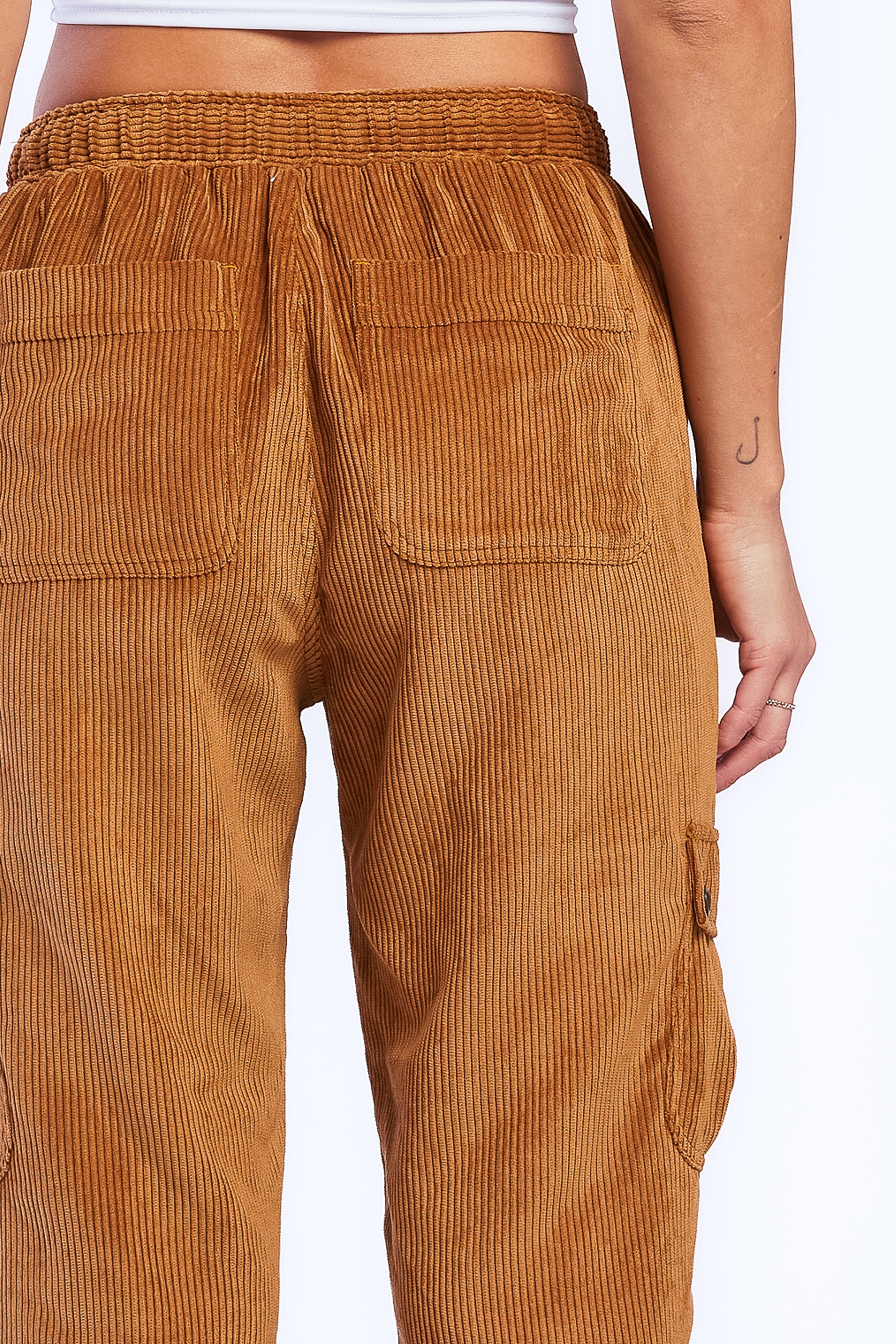 Sylvia Pull On Elastic Drawstring Cargo Jogger-Feelings Star