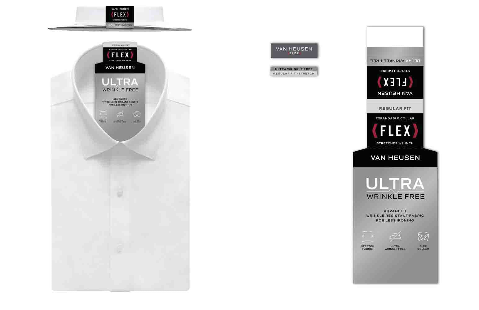 Van Heusen Regular Fit Ultra Wrinkle Free Stretch FLEX Solid-Feelings Star