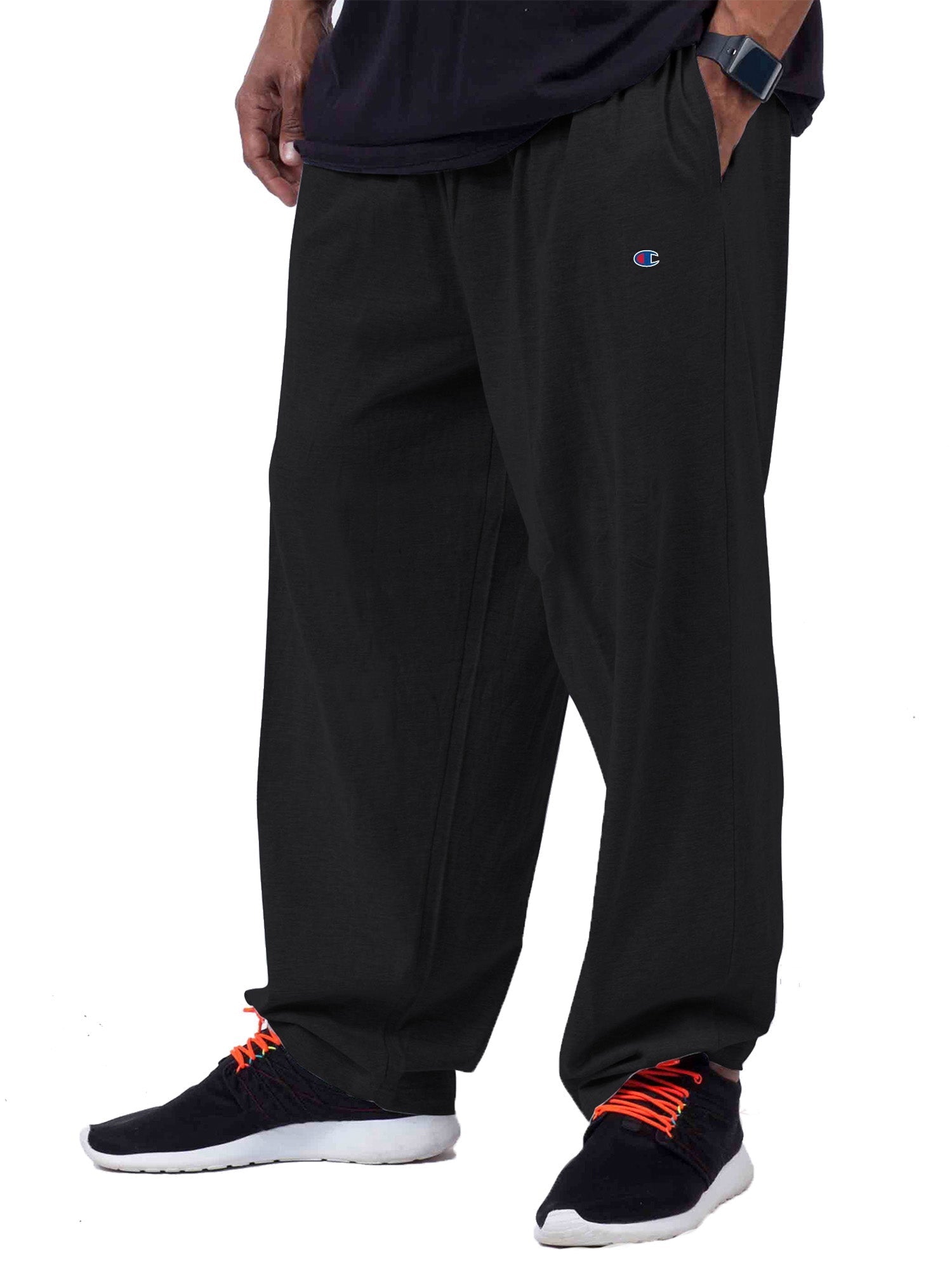 Champion Big And Tall Men's 100% Cotton Jersey Sweatpants-Feelings Star