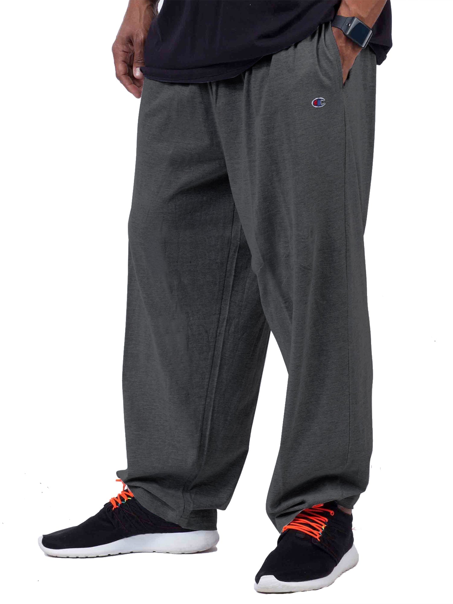 Champion Big And Tall Men's 100% Cotton Jersey Sweatpants-Feelings Star