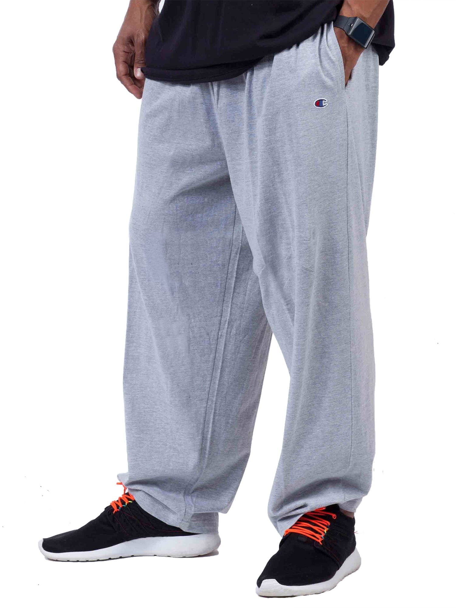 Champion Big And Tall Men's 100% Cotton Jersey Sweatpants-Feelings Star