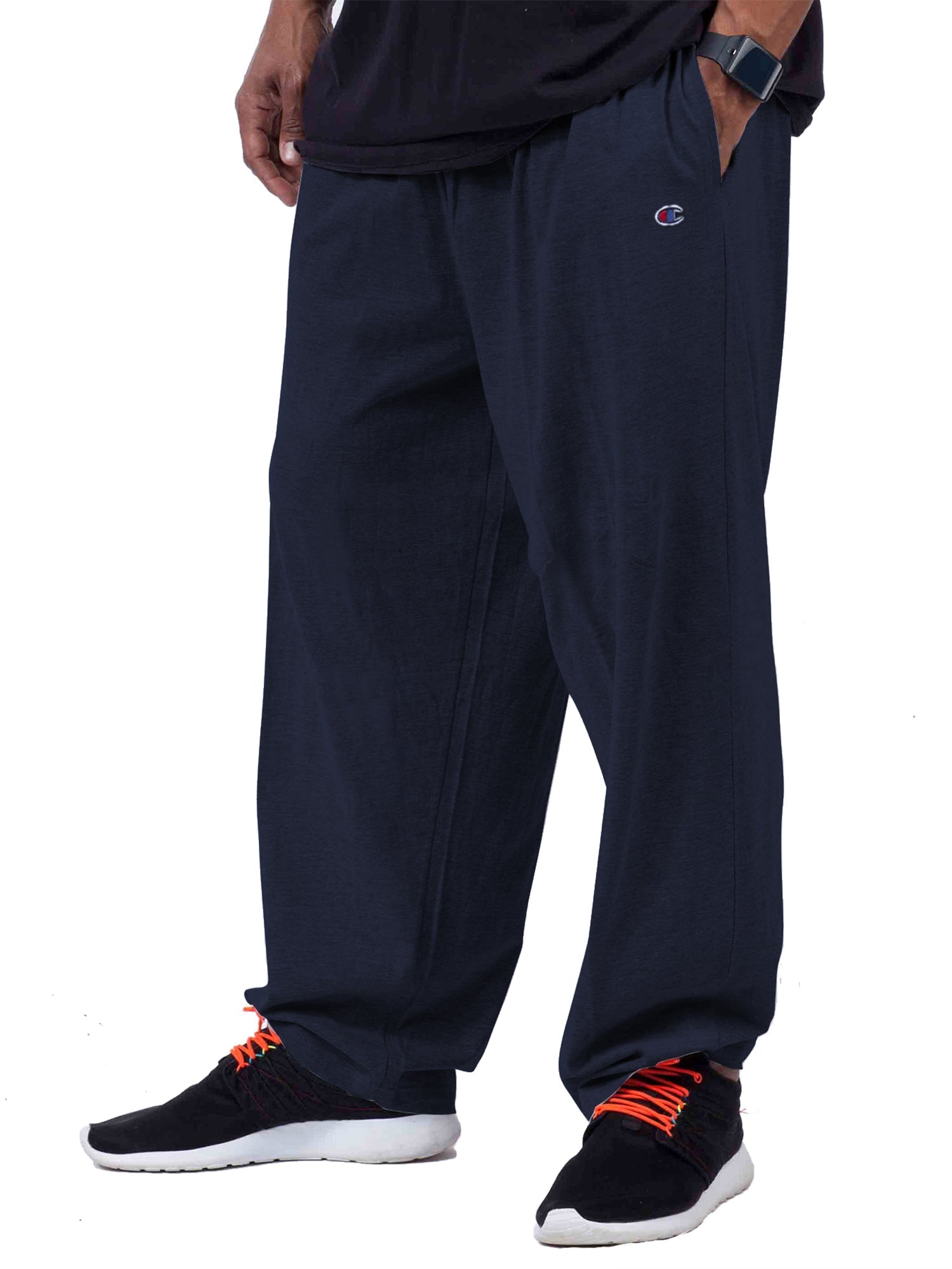 Champion Big And Tall Men's 100% Cotton Jersey Sweatpants-Feelings Star
