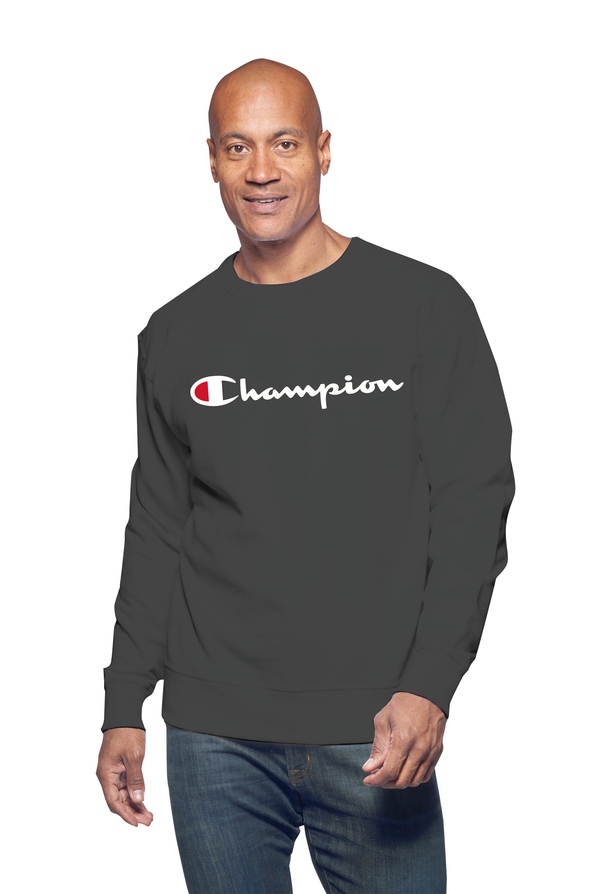 Champion Big And Tall Men's 100% Cotton Long Sleeve Teeshirt-Feelings Star