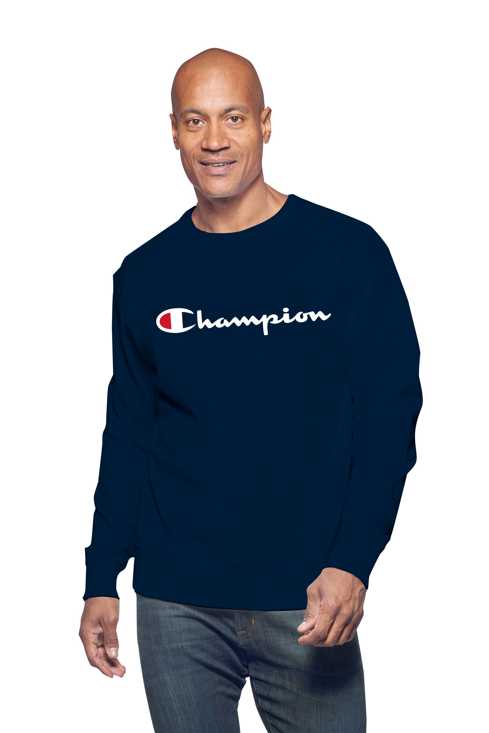 Champion Big And Tall Men's 100% Cotton Long Sleeve Teeshirt-Feelings Star