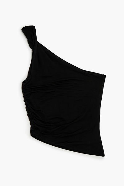 Twisted One-Shoulder Crop Top-Feelings Star