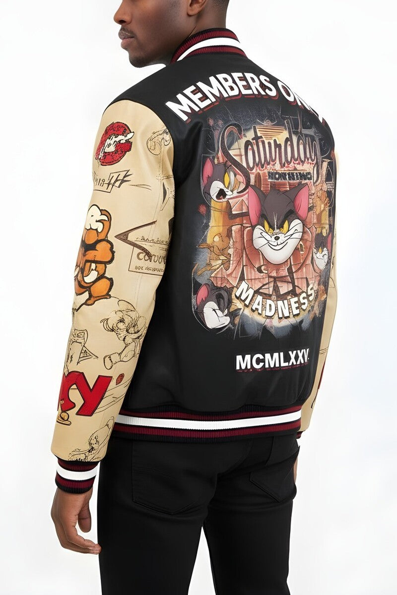 Tom And Jerry Varsity Jacket-Feelings Star