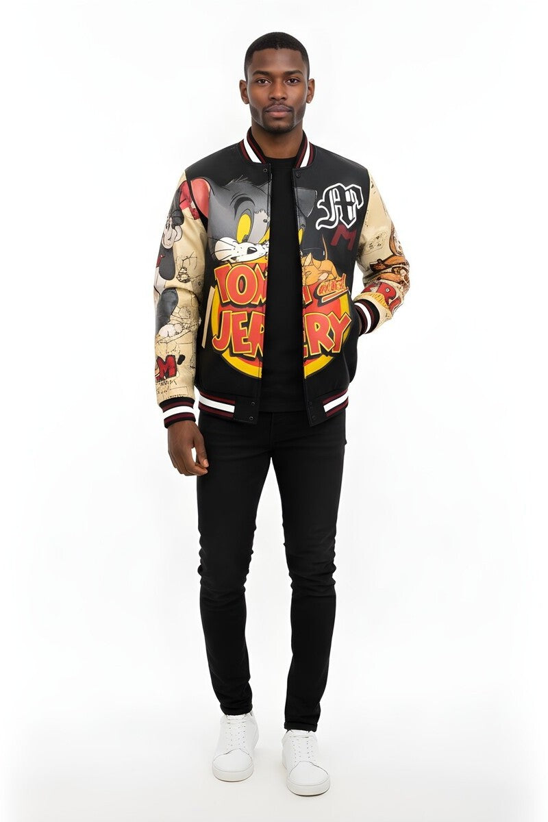 Tom And Jerry Varsity Jacket-Feelings Star