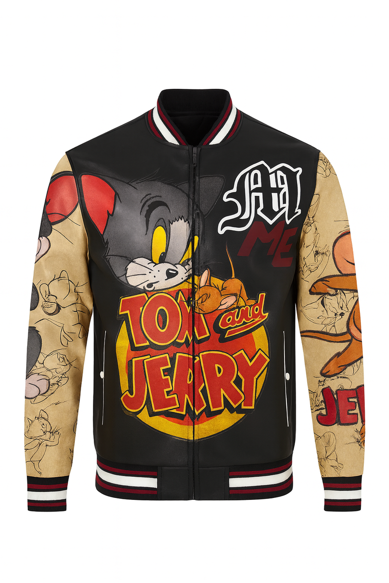 Tom And Jerry Varsity Jacket-Feelings Star
