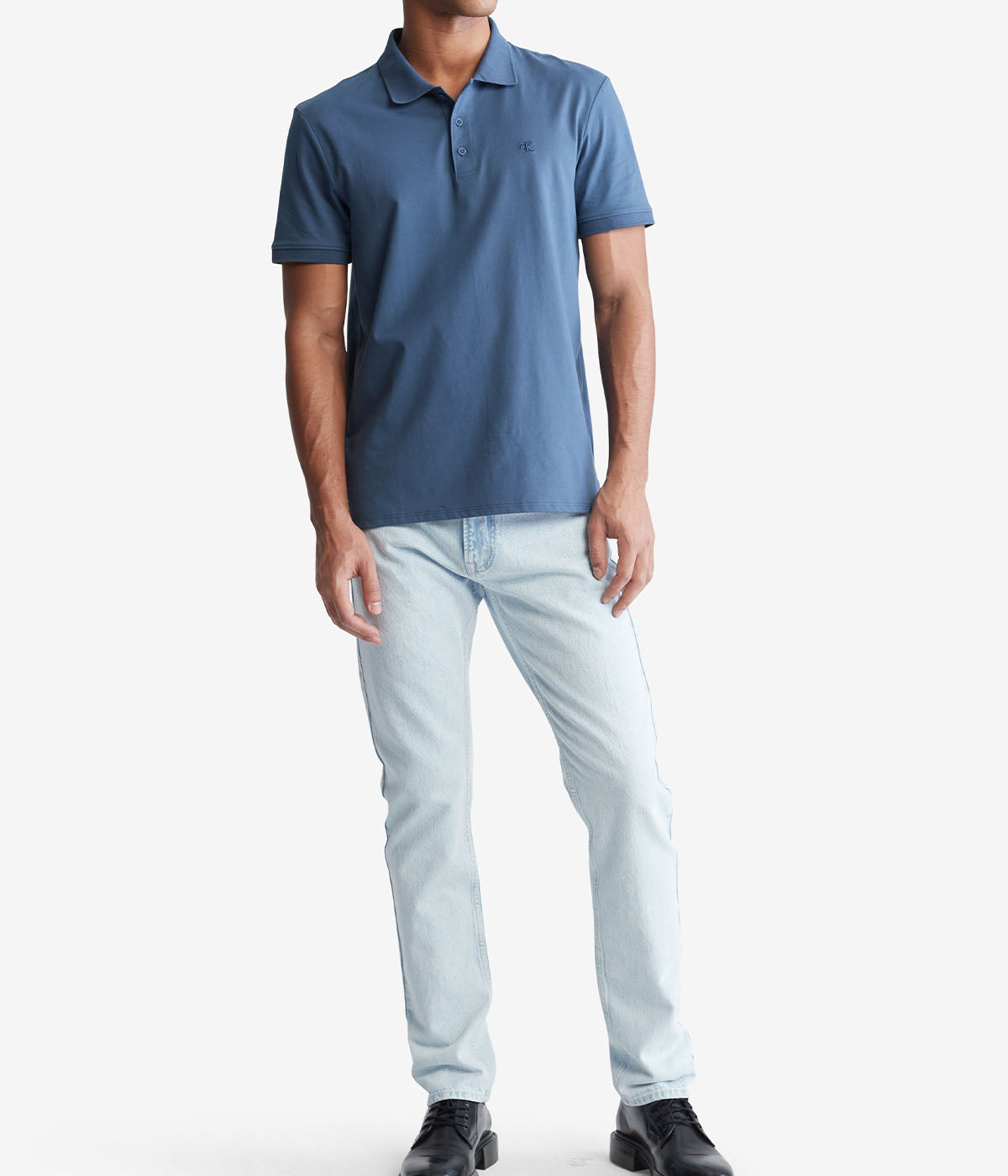 SS SMOOTH COTTON Solid Polo-Feelings Star