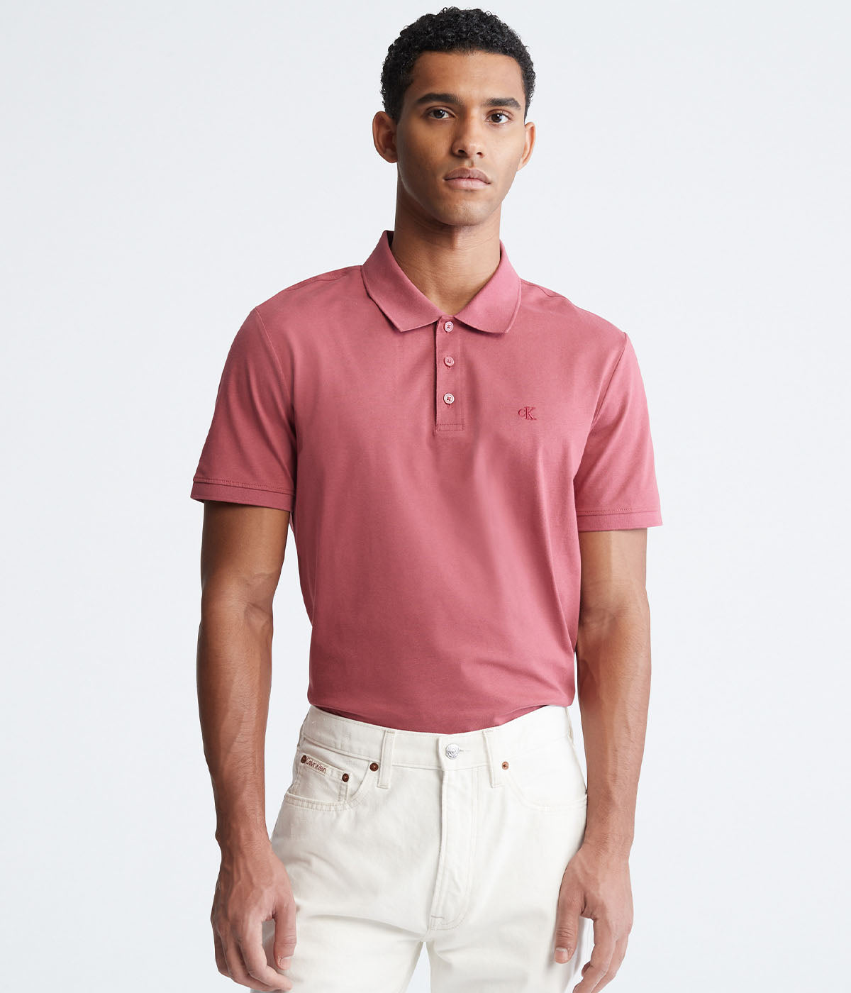 SS SMOOTH COTTON Solid Polo-Feelings Star