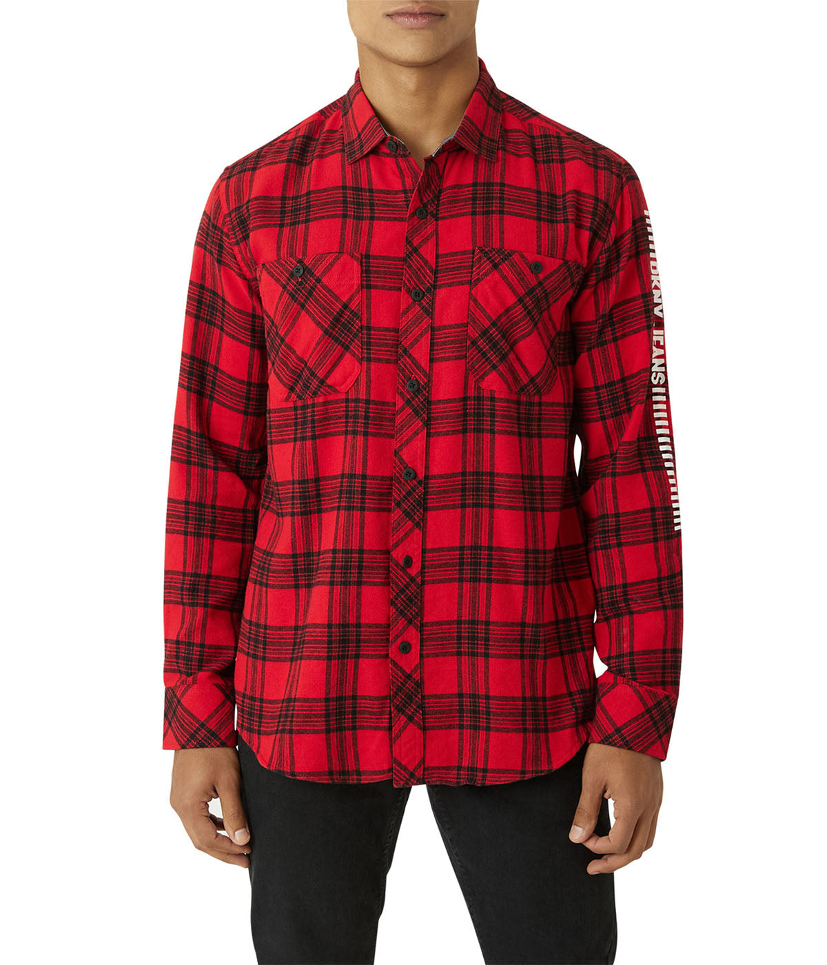 Calistoga Printed Flannel Shirt-Feelings Star