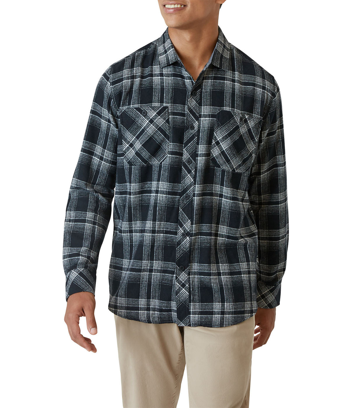 Calistoga Printed Flannel Shirt-Feelings Star