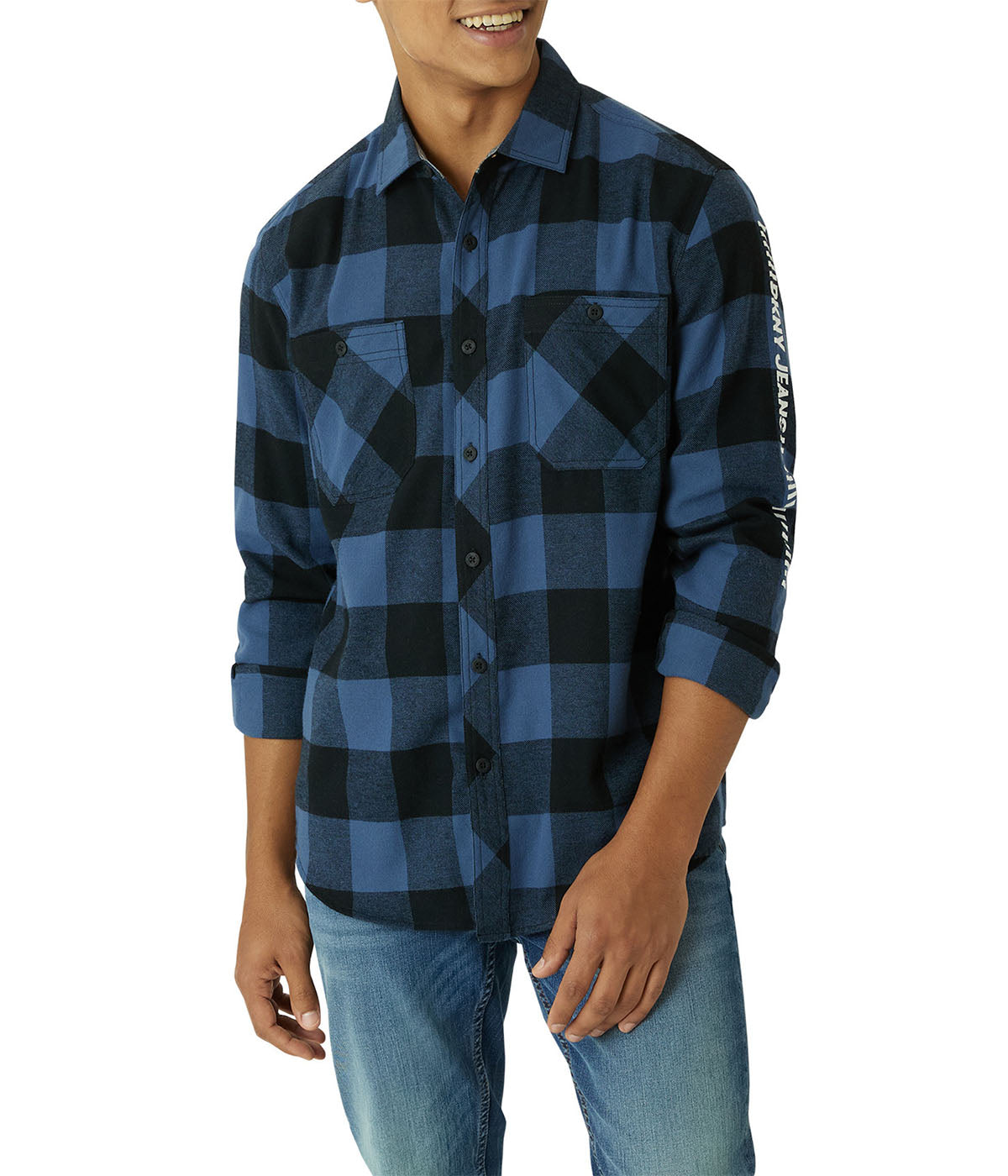Calistoga Printed Flannel Shirt-Feelings Star
