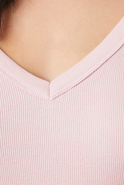 V-Neck Long-Sleeve Tee-Feelings Star