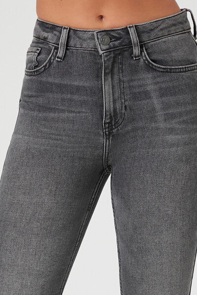 Stretch-Denim Flare Jeans-Feelings Star