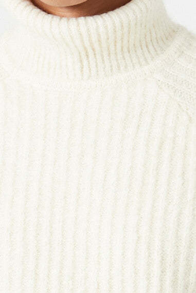 Turtleneck Raglan-Sleeve Sweater-Feelings Star