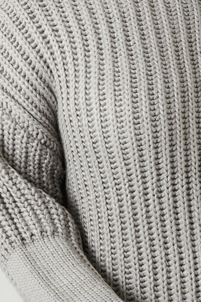 Plus Size Purl Knit Turtleneck Sweater-Feelings Star