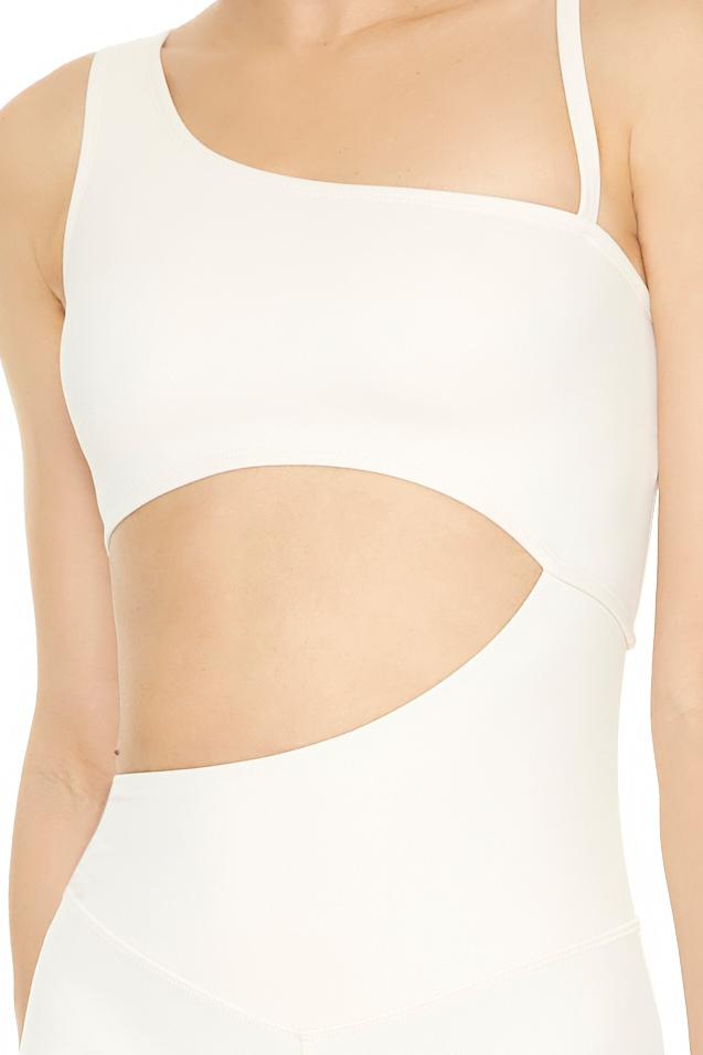 Active Asymmetrical Cutout Romper-Feelings Star