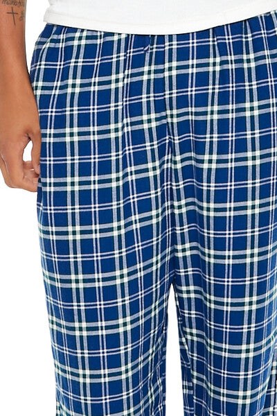 Flannel Plaid Pajama Pants-Feelings Star