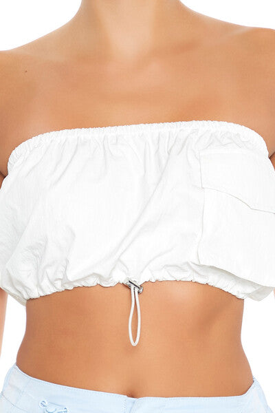 Cargo Tube Crop Top-Feelings Star