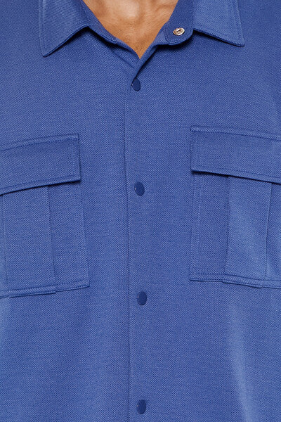 Two-Pocket Button-Front Shirt-Feelings Star