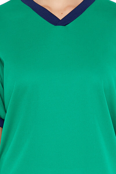 V-Neck Ringer Jersey-Feelings Star