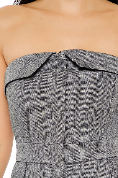 Strapless Wide-Leg Jumpsuit-Feelings Star