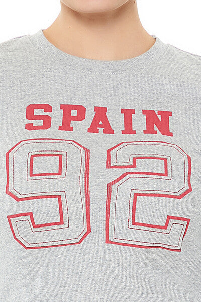 Spain 92 Graphic Cropped Tee-Feelings Star