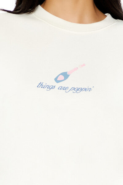 Things Are Poppin Pullover-Feelings Star