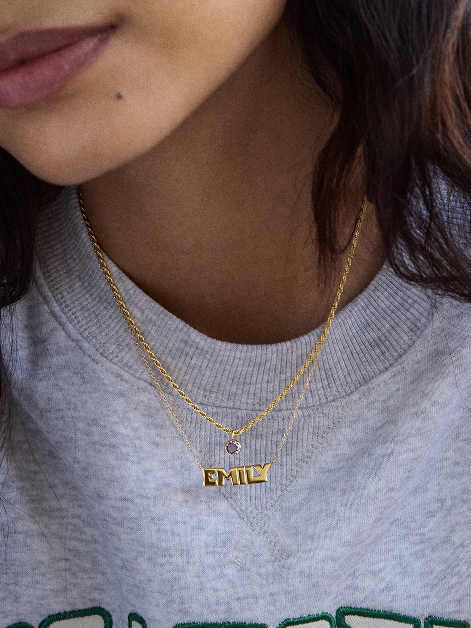 18K Gold Custom Nameplate Necklace - Bold-Blues Comming