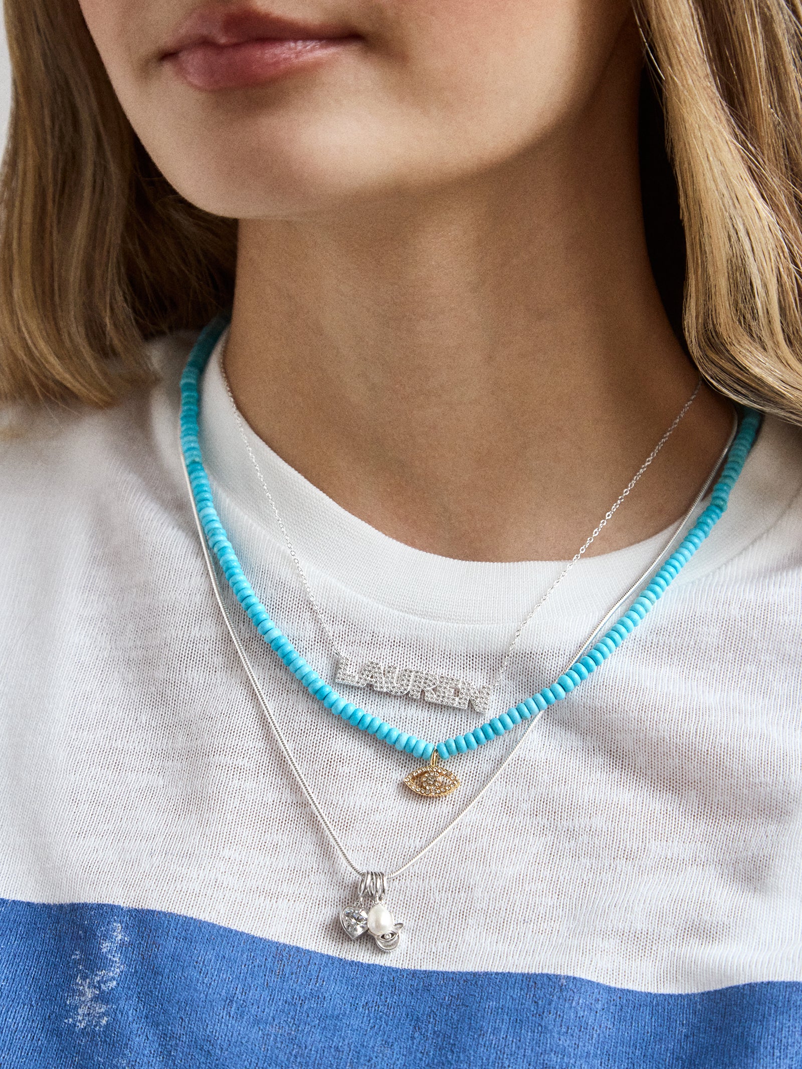 18K Gold Custom Nameplate Necklace - Bold-Blues Comming