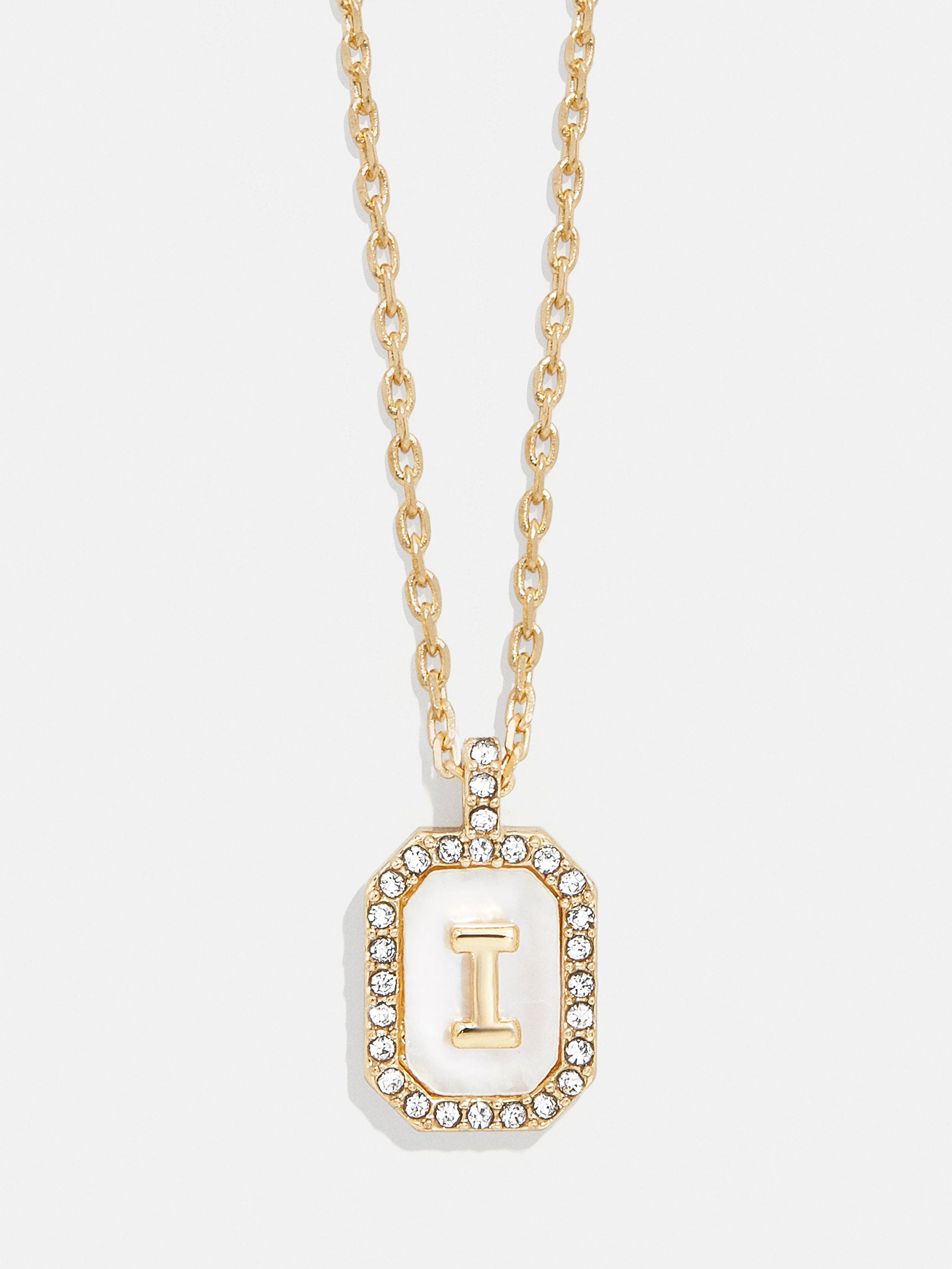 Gold & Mother of Pearl Initial Necklace - Mother Of Pearl-Blues Comming