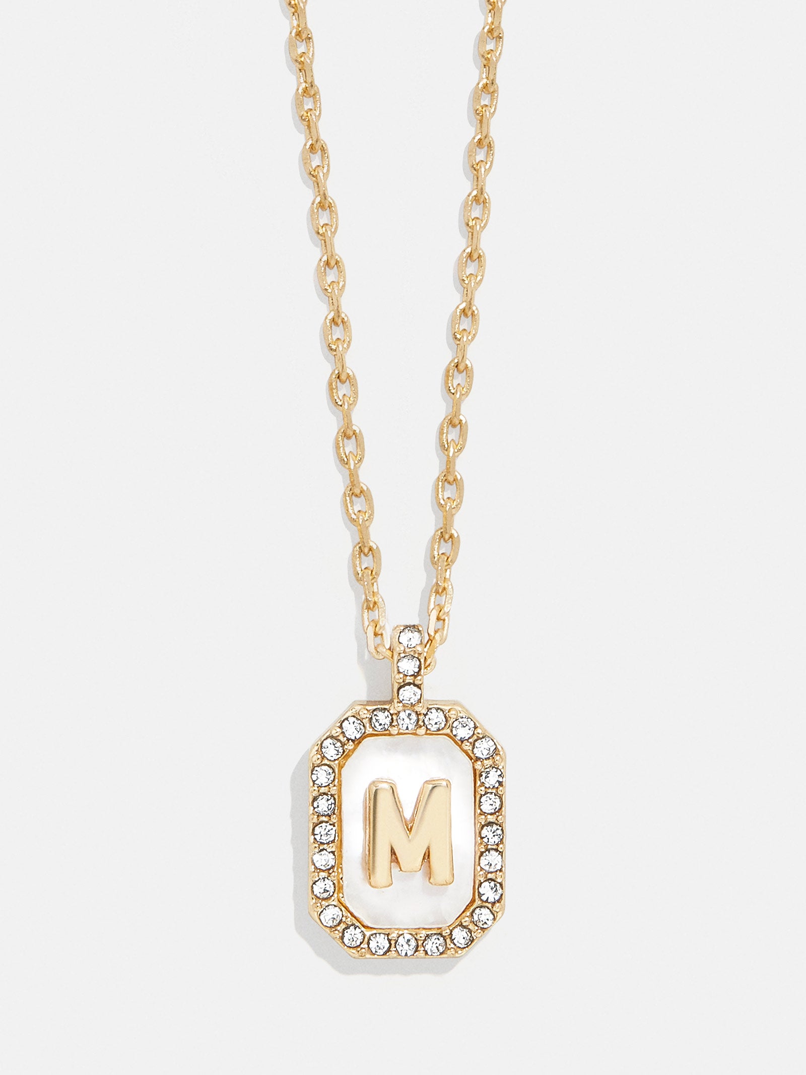 Gold & Mother of Pearl Initial Necklace - Mother Of Pearl-Blues Comming