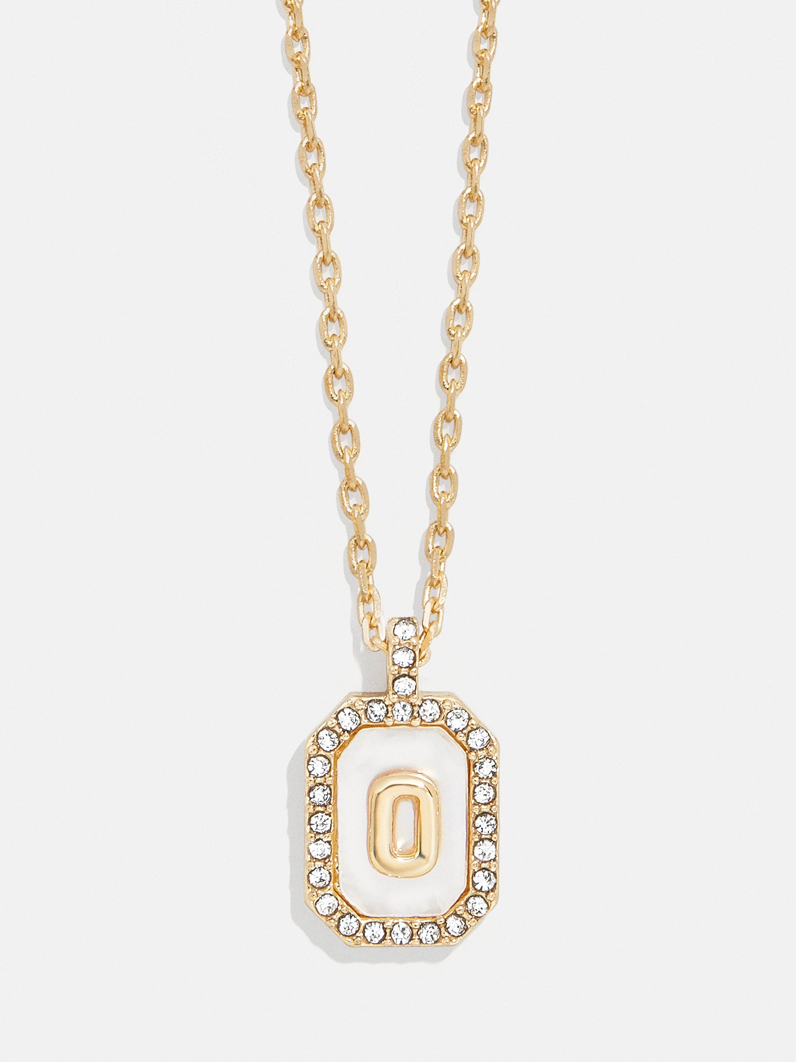 Gold & Mother of Pearl Initial Necklace - Mother Of Pearl-Blues Comming