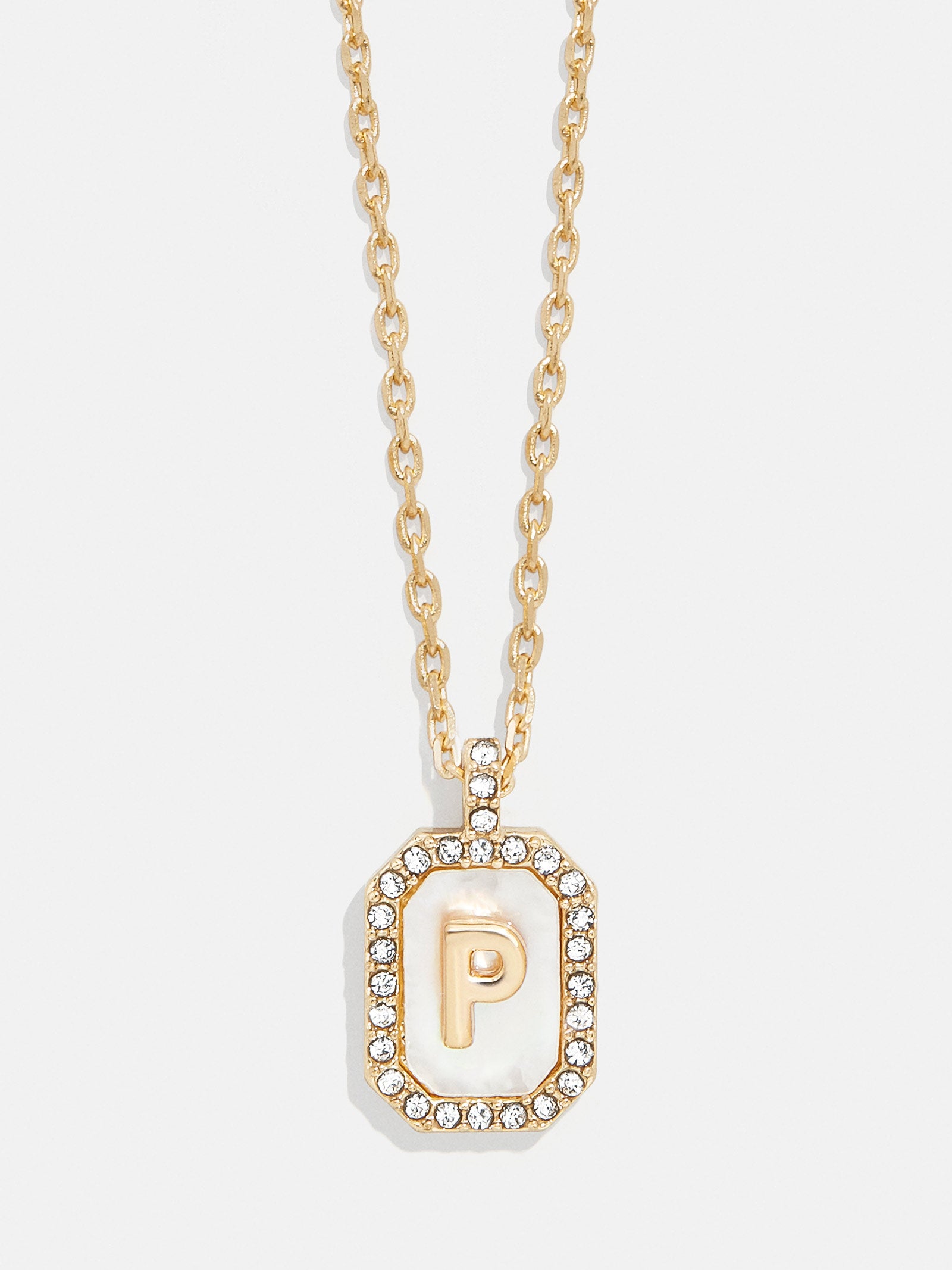 Gold & Mother of Pearl Initial Necklace - Mother Of Pearl-Blues Comming
