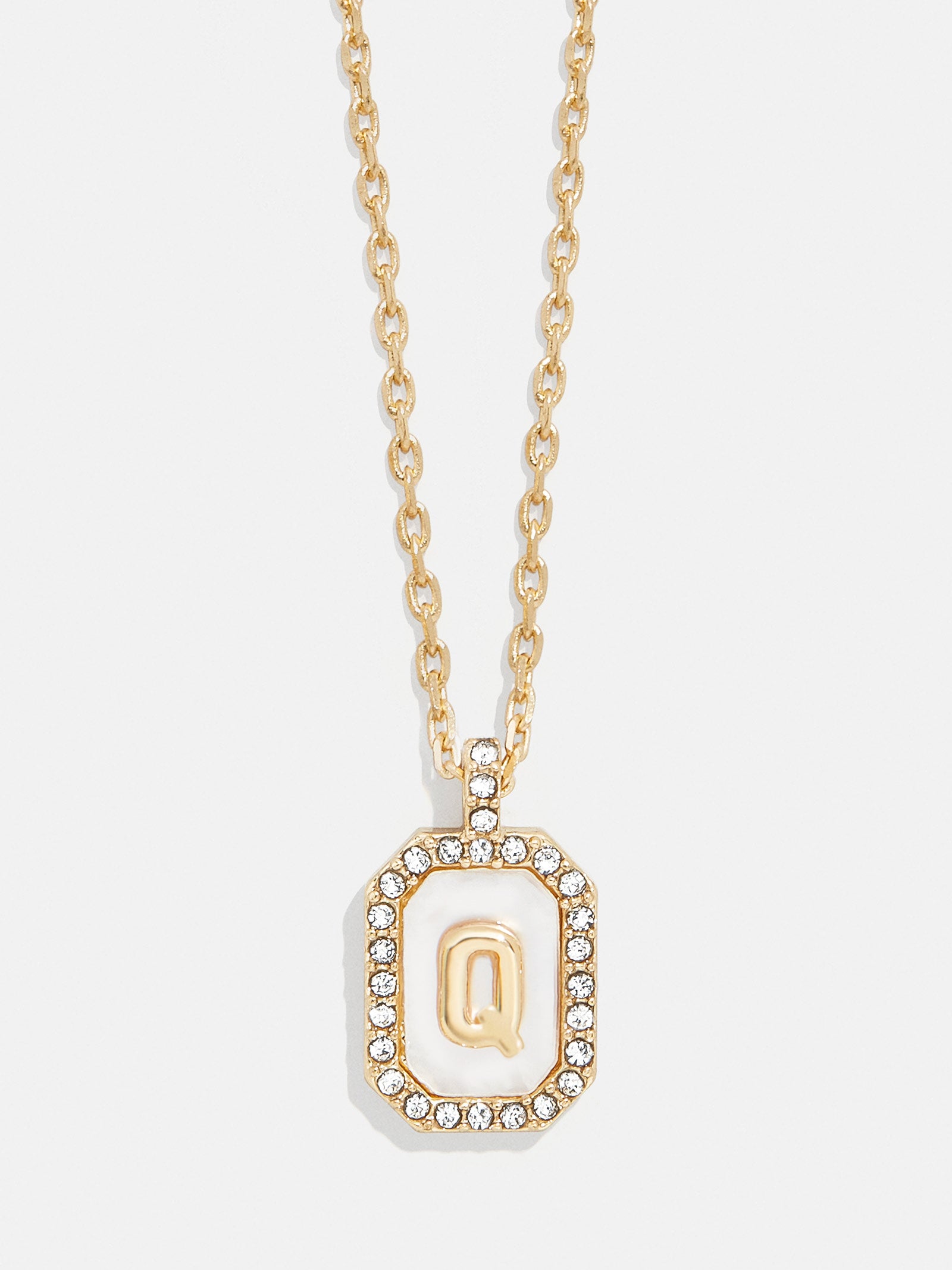 Gold & Mother of Pearl Initial Necklace - Mother Of Pearl-Blues Comming