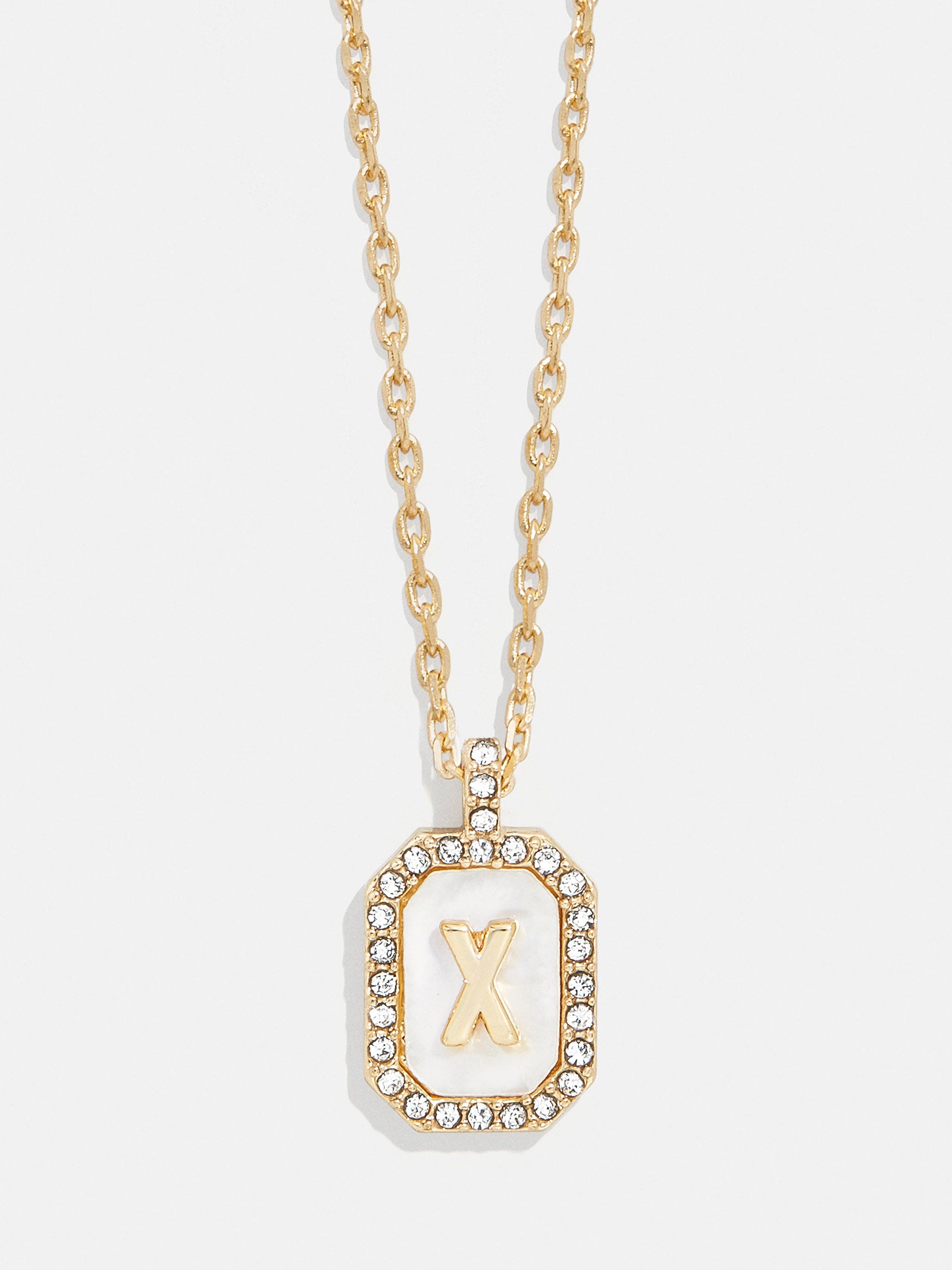 Gold & Mother of Pearl Initial Necklace - Mother Of Pearl-Blues Comming