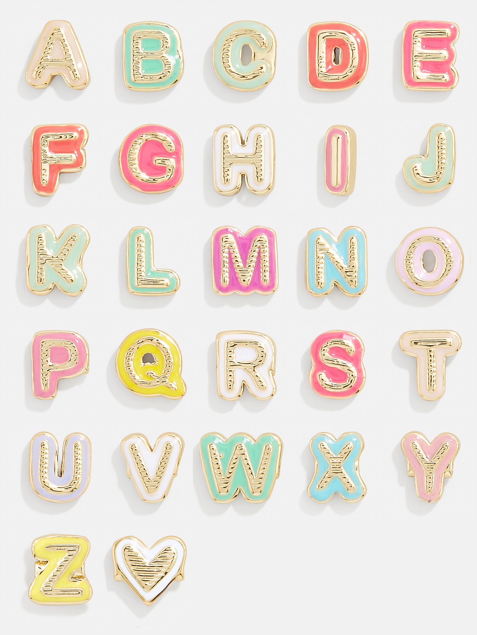 Initial & Heart Kids' Pisa Bracelet Set - Gold-Blues Comming