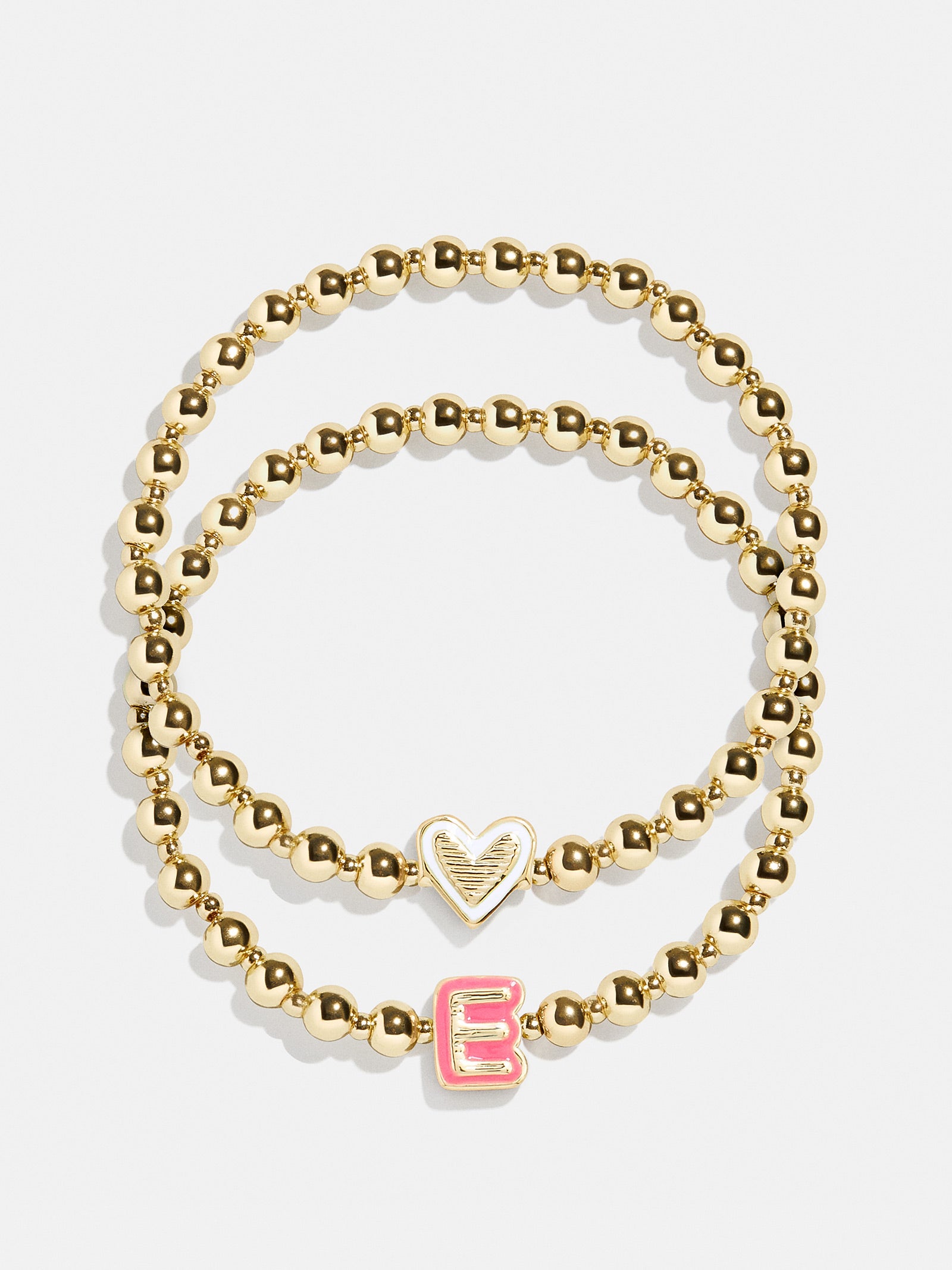 Initial & Heart Kids' Pisa Bracelet Set - Gold-Blues Comming