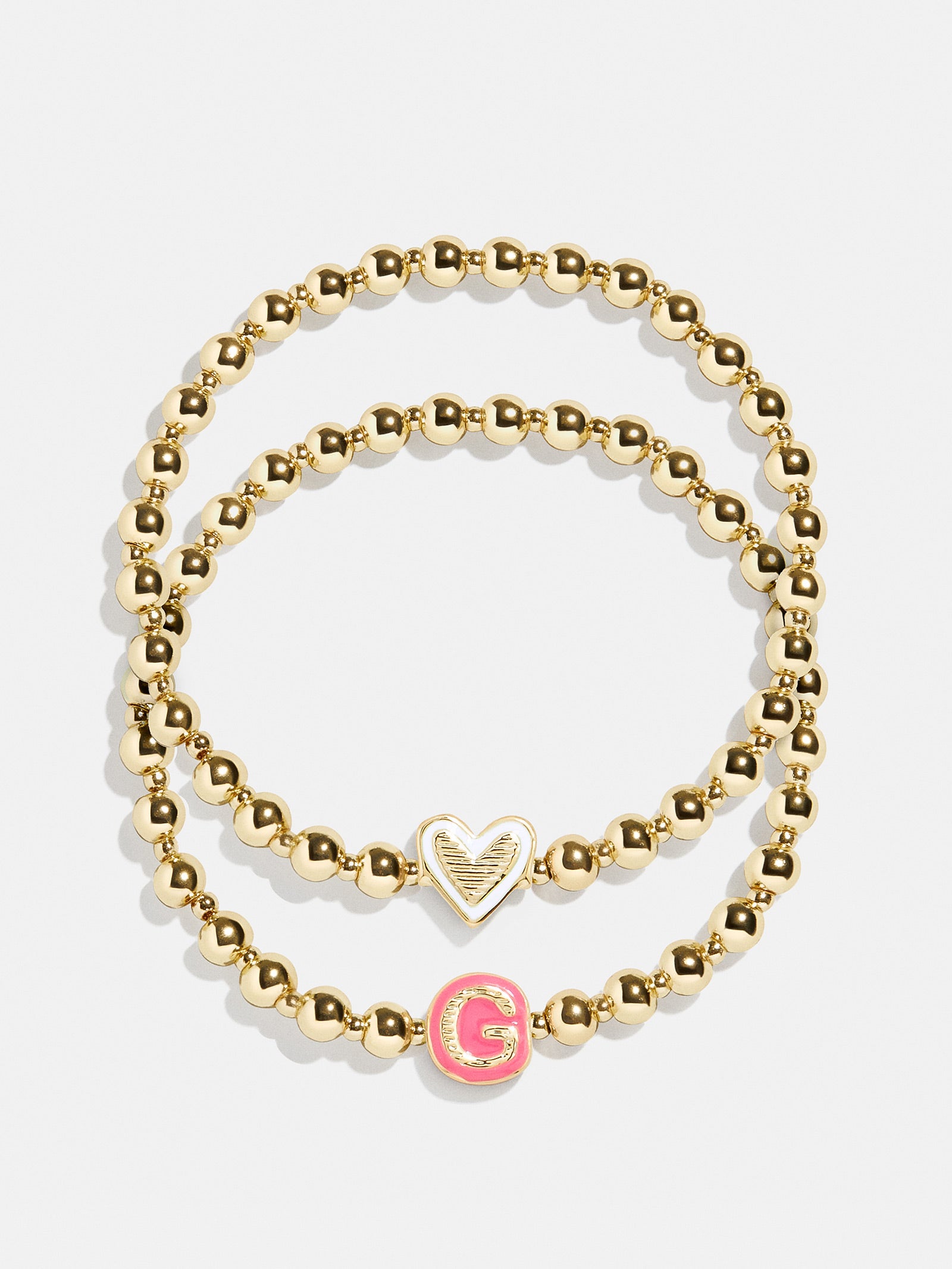 Initial & Heart Kids' Pisa Bracelet Set - Gold-Blues Comming