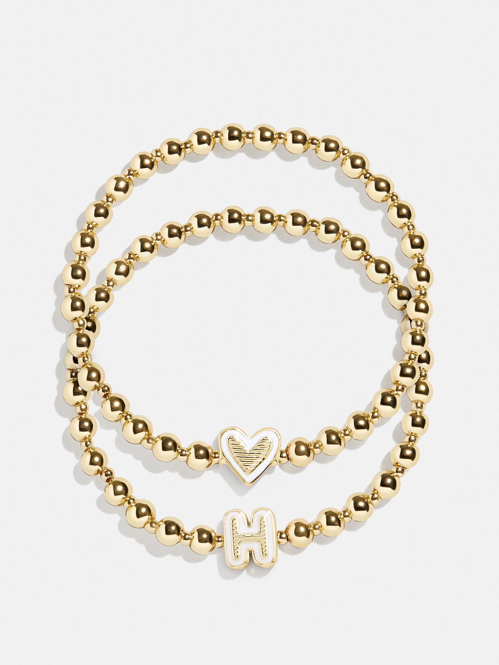 Initial & Heart Kids' Pisa Bracelet Set - Gold-Blues Comming
