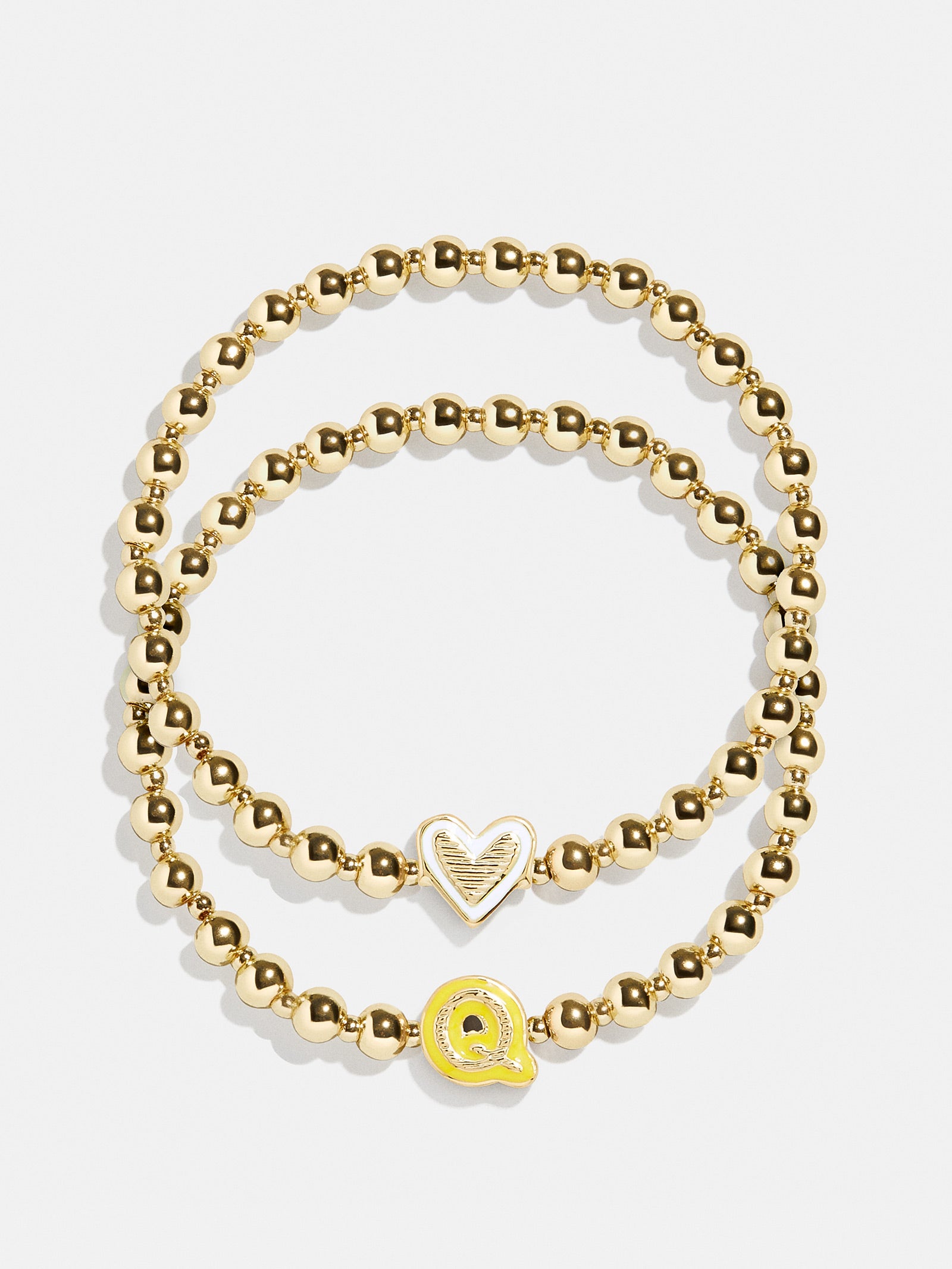 Initial & Heart Kids' Pisa Bracelet Set - Gold-Blues Comming