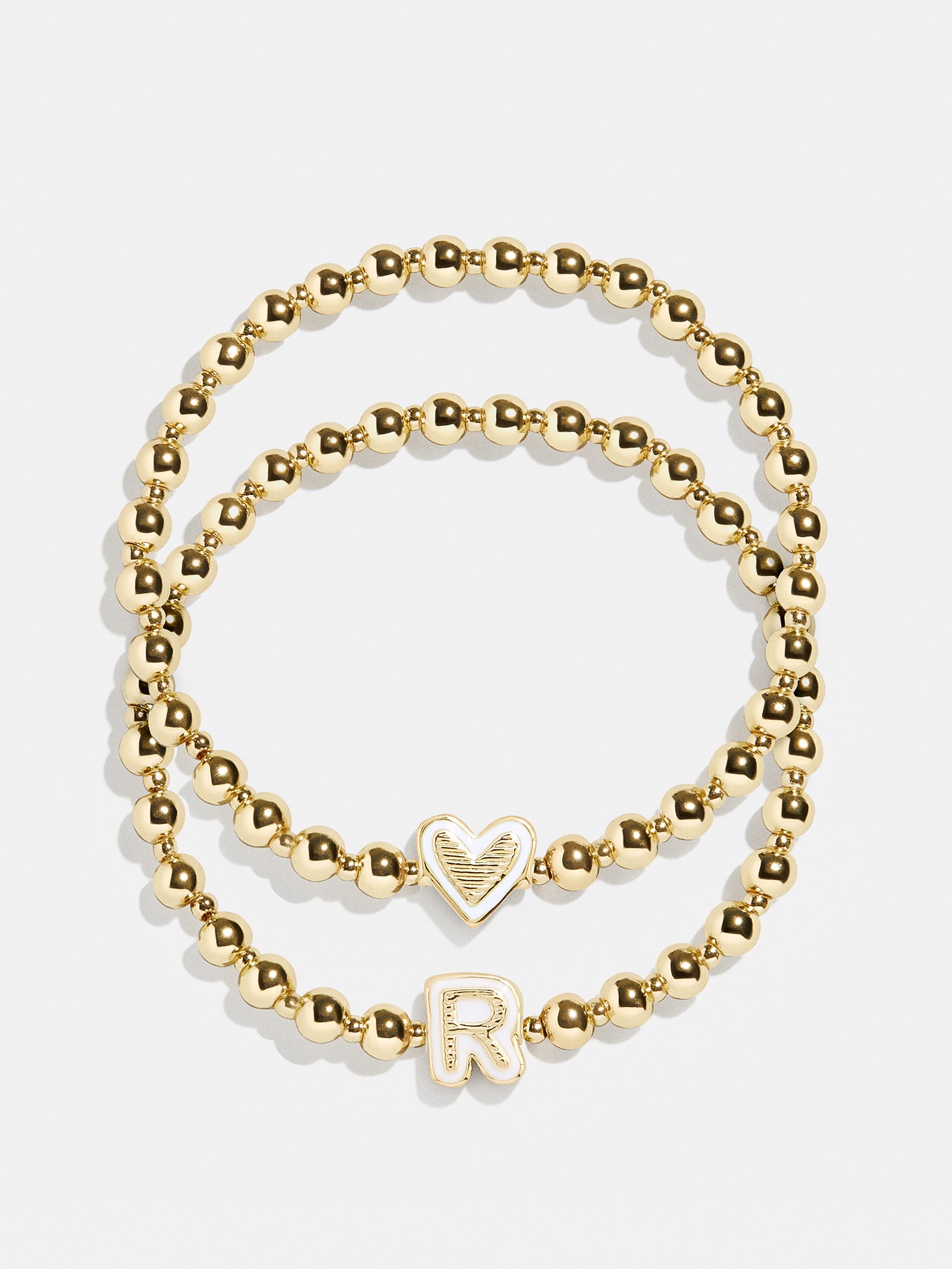 Initial & Heart Kids' Pisa Bracelet Set - Gold-Blues Comming